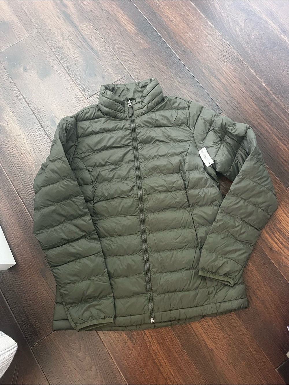 Lightweight Quilted Packable Jacket - Olive Green